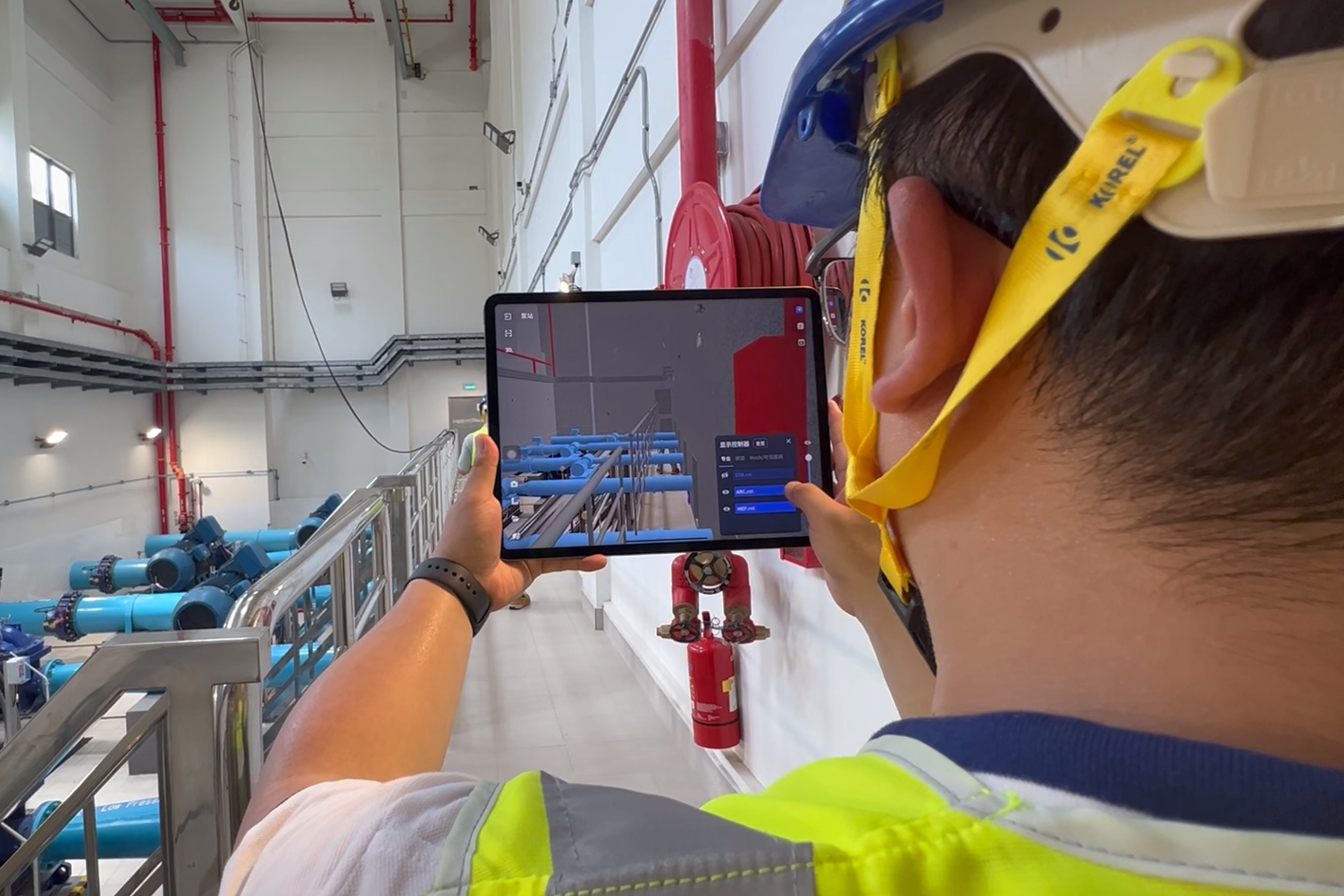 市政工程案例 | AR+点云技术助力澳门自来水石排湾水厂项目建设，推动BIM实模一致辅助运维